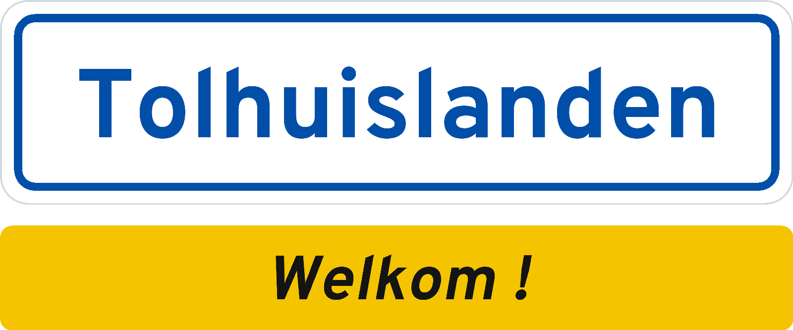 Welkomstbord Tolhuislanden