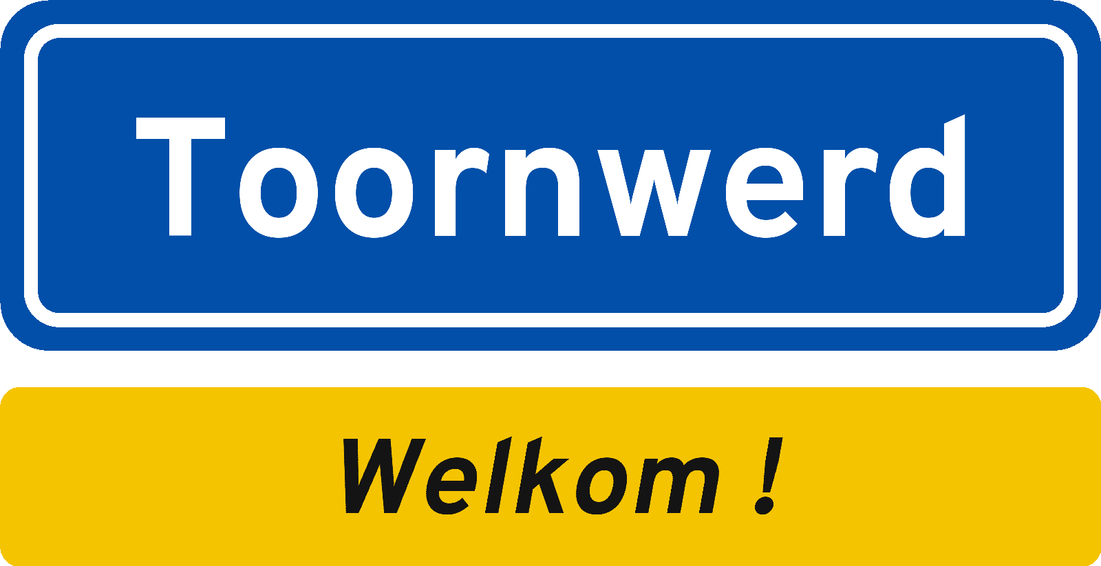 Welkomstbord Toornwerd