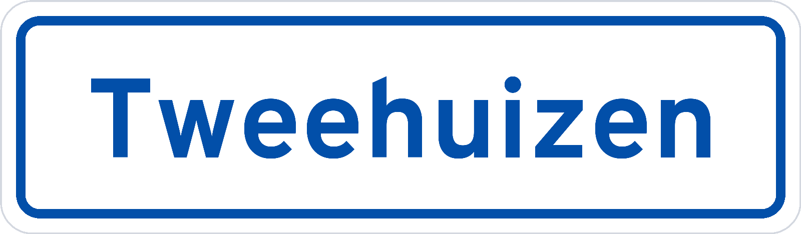Plaatsnaambord Tweehuizen