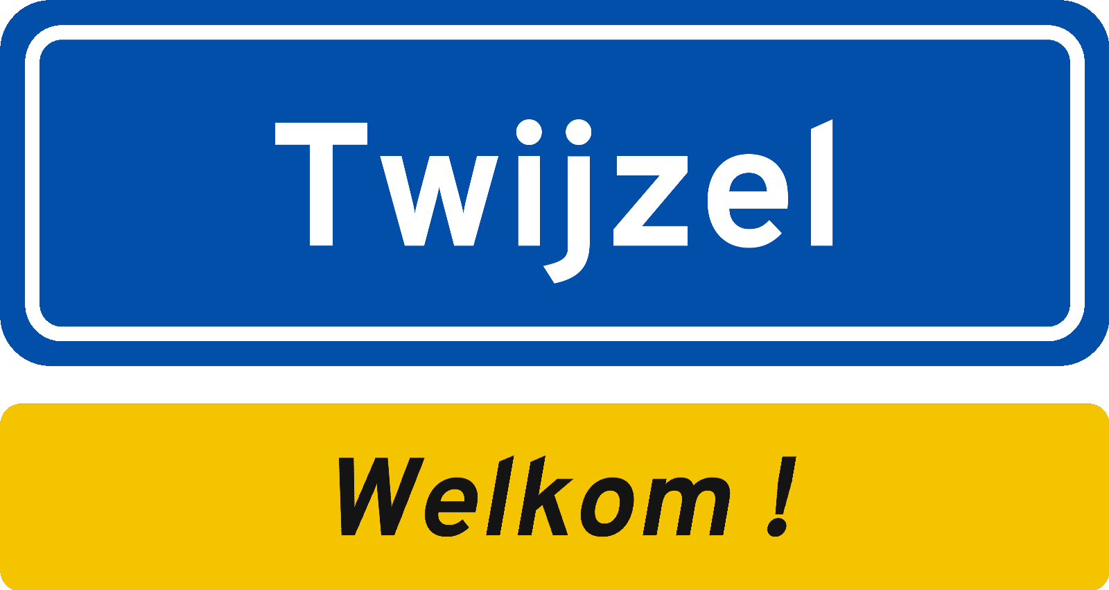 Welkomstbord Twijzel
