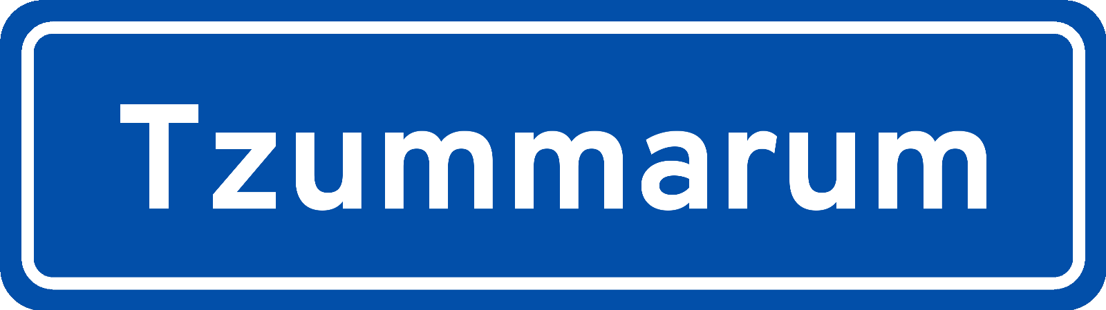 Plaatsnaambord Tzummarum