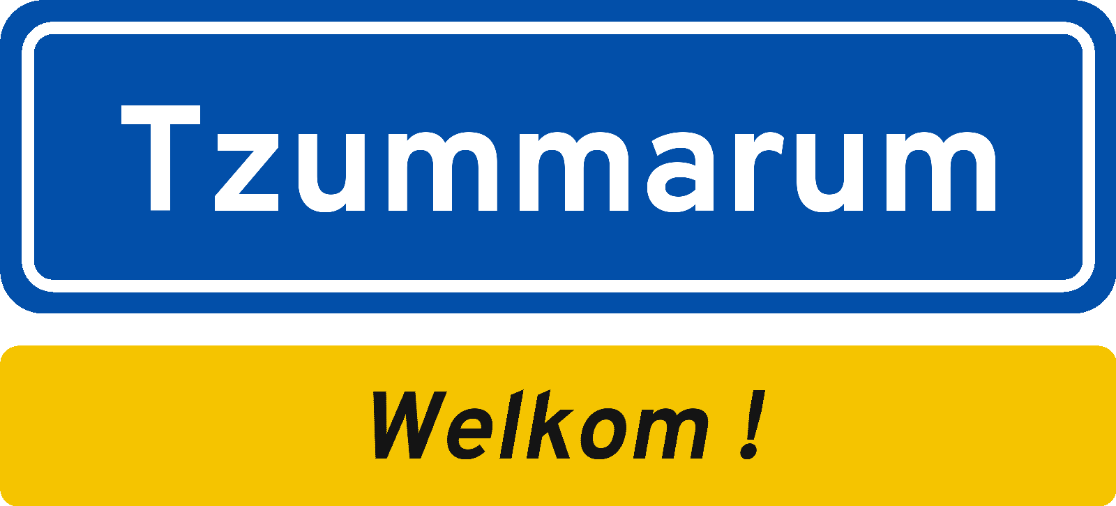 Welkomstbord Tzummarum
