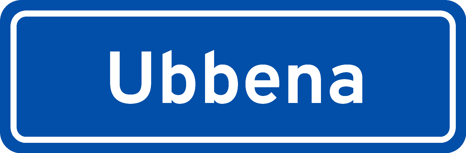 Plaatsnaambord Ubbena