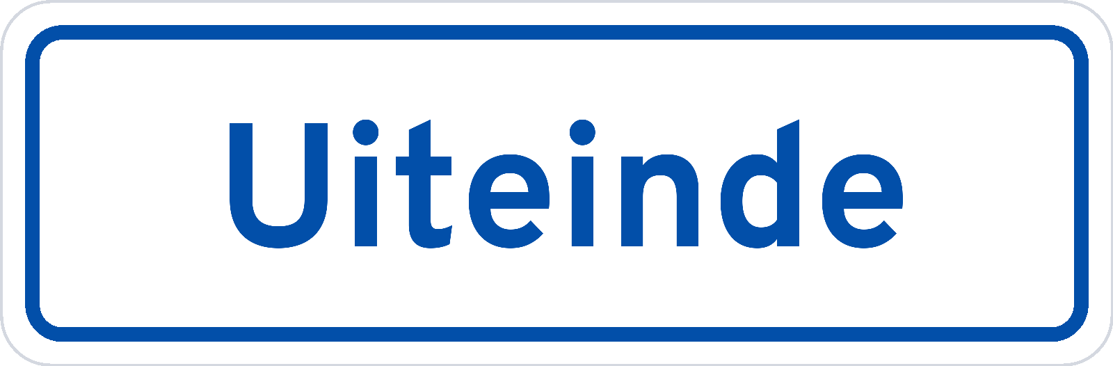 Plaatsnaambord Uiteinde