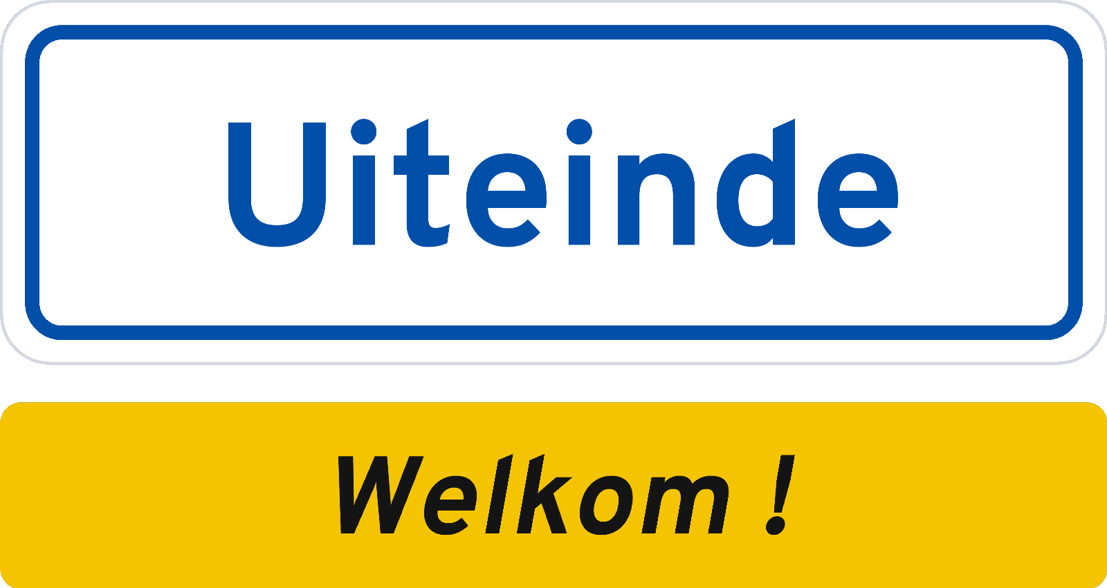 Welkomstbord Uiteinde