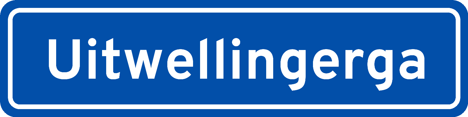 Plaatsnaambord Uitwellingerga