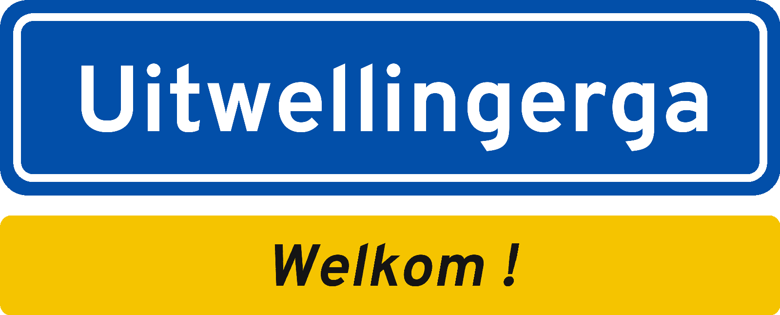 Welkomstbord Uitwellingerga