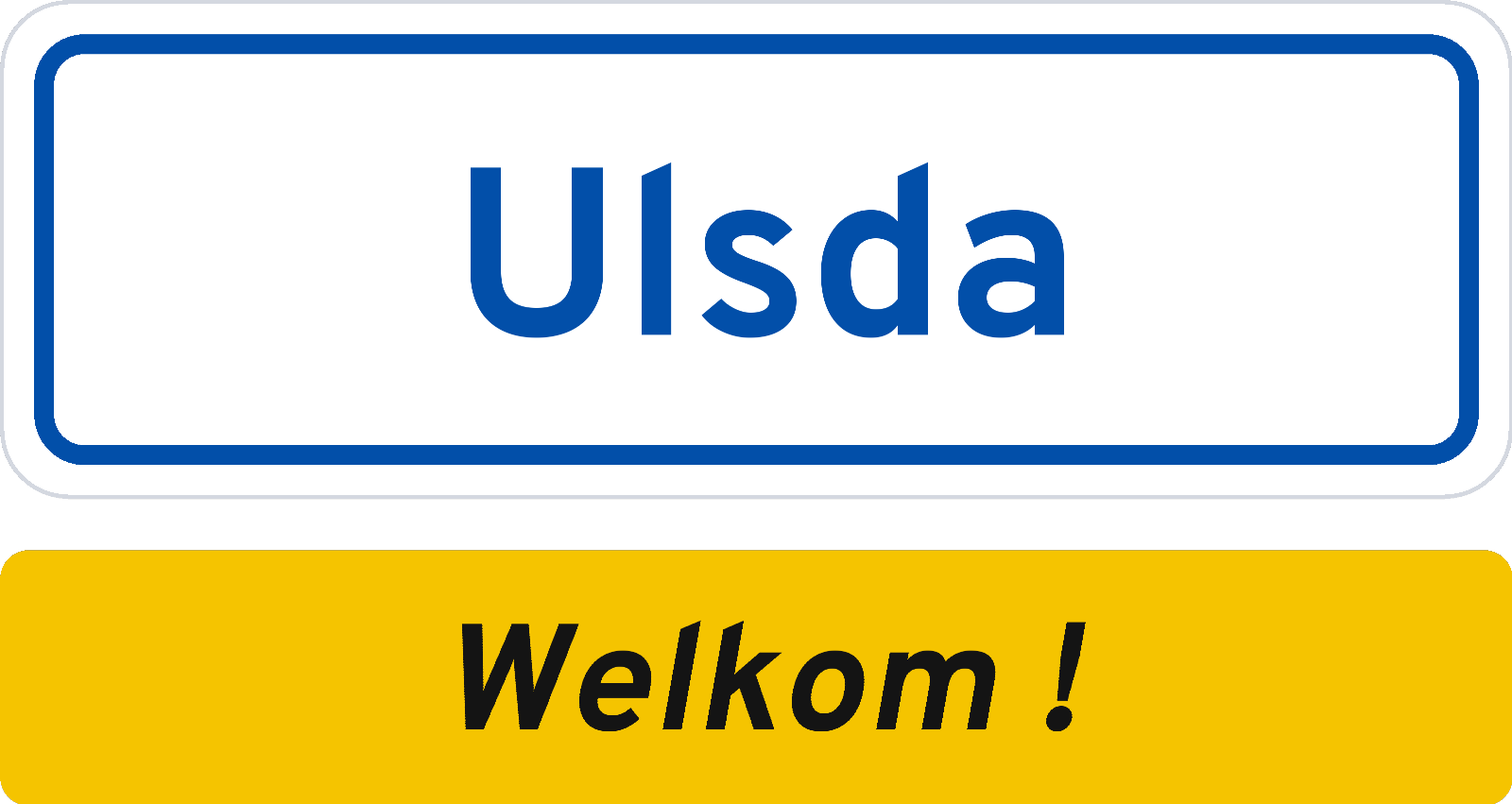 Welkomstbord Ulsda