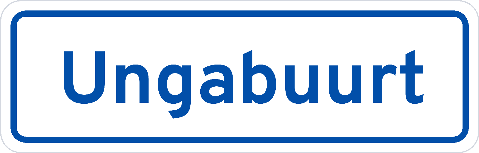 Plaatsnaambord Ungabuurt
