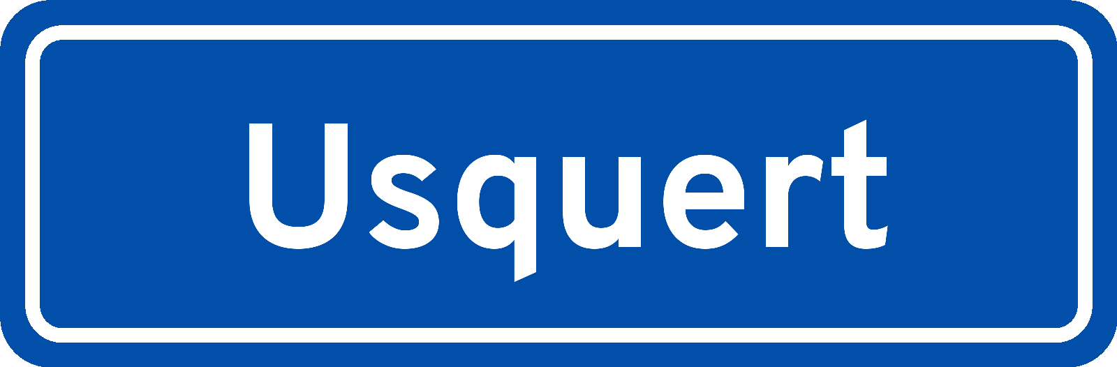 Plaatsnaambord Usquert