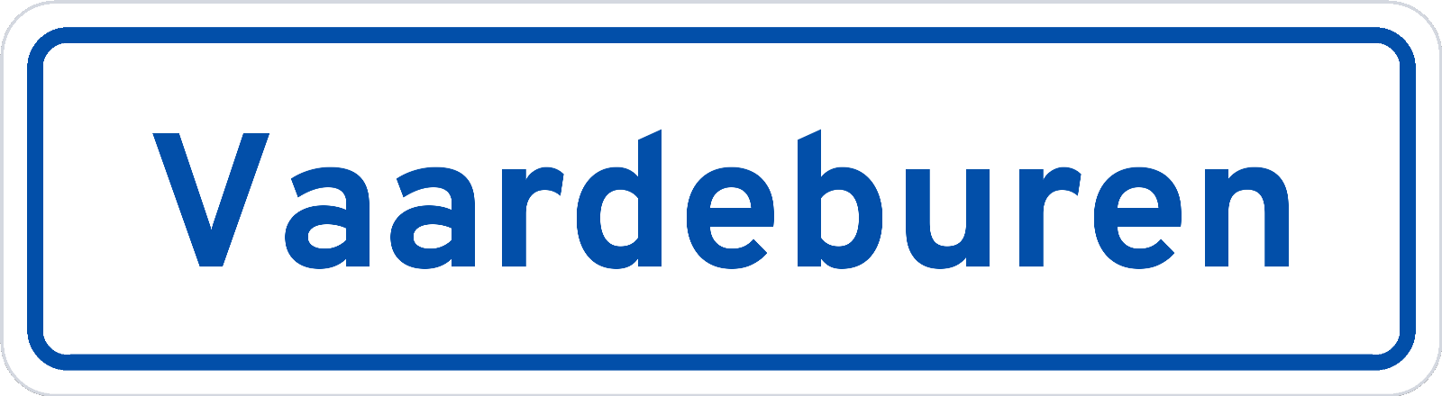 Plaatsnaambord Vaardeburen