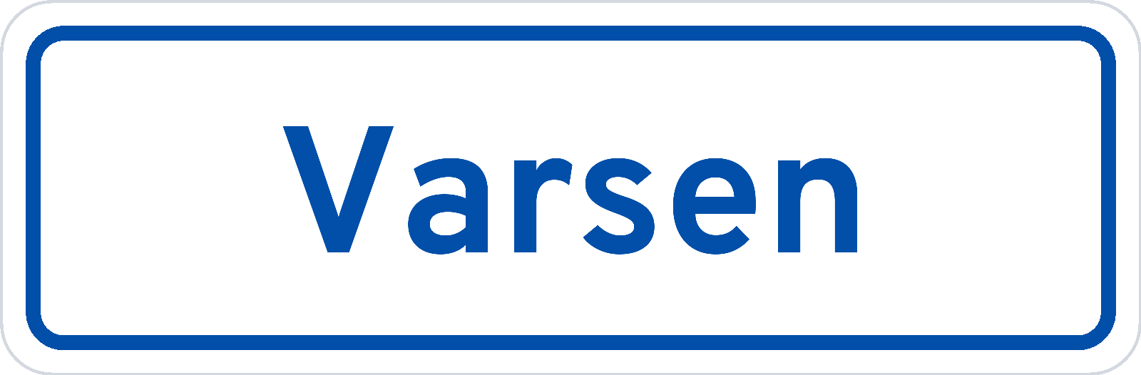 Plaatsnaambord Varsen