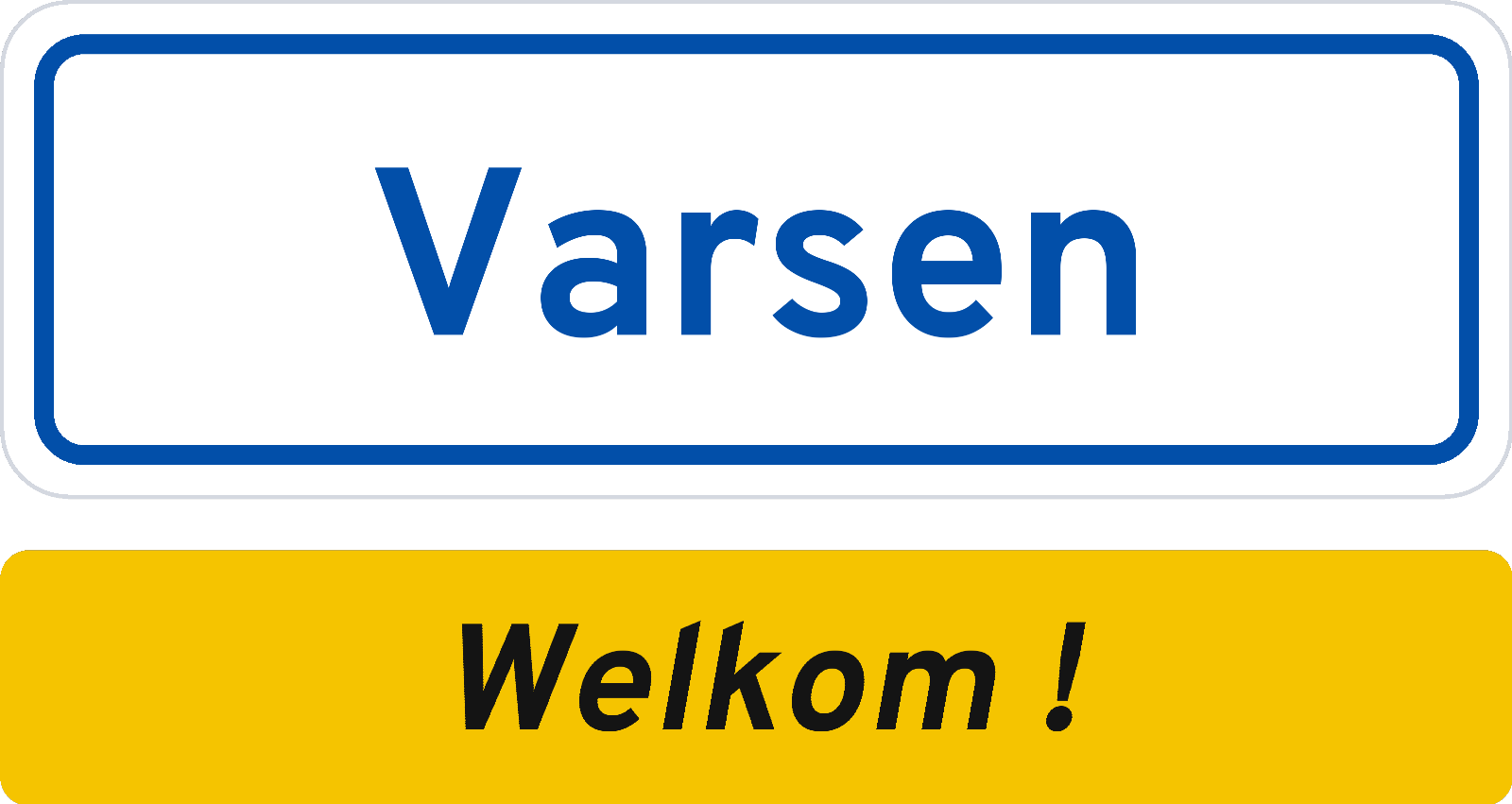 Welkomstbord Varsen