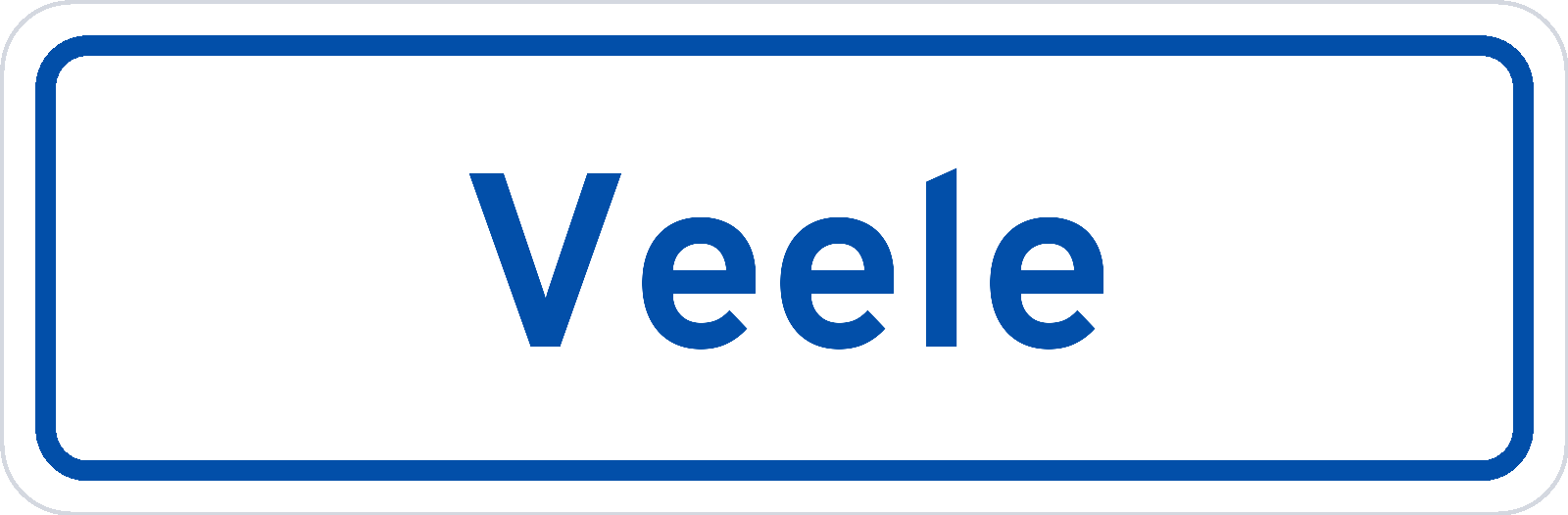 Plaatsnaambord Veele