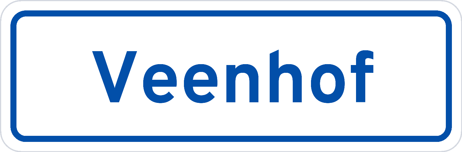 Plaatsnaambord Veenhof