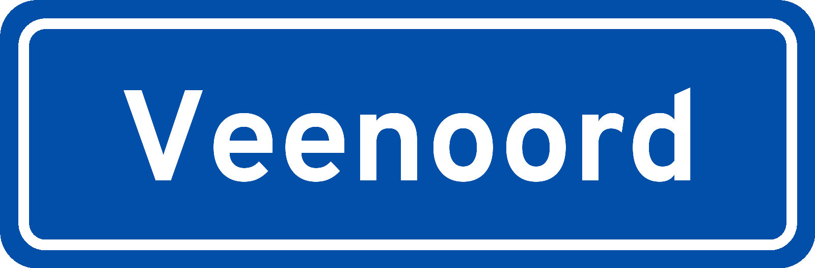 Plaatsnaambord Veenoord