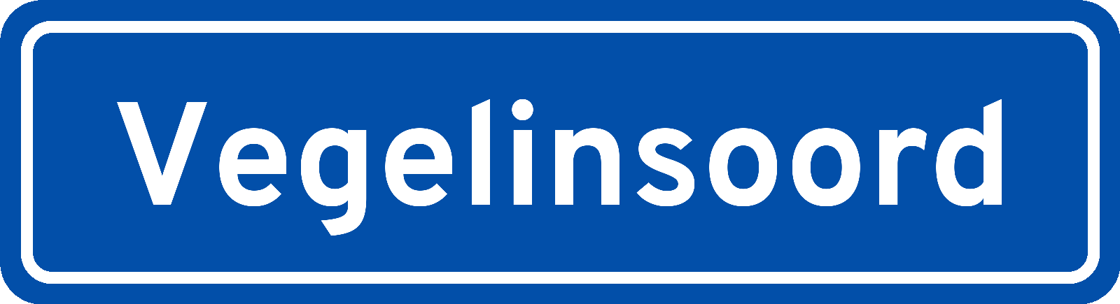 Plaatsnaambord Vegelinsoord