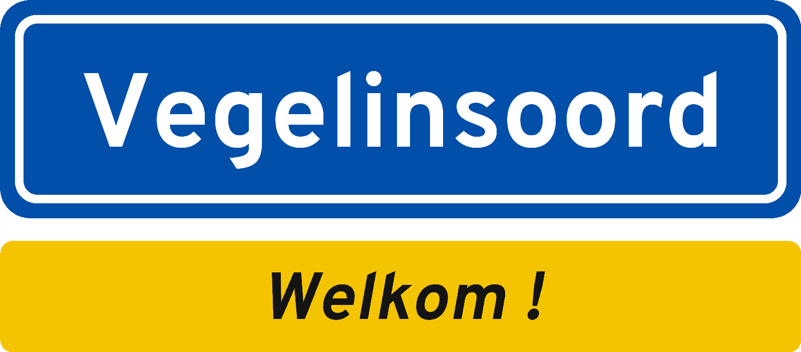 Welkomstbord Vegelinsoord