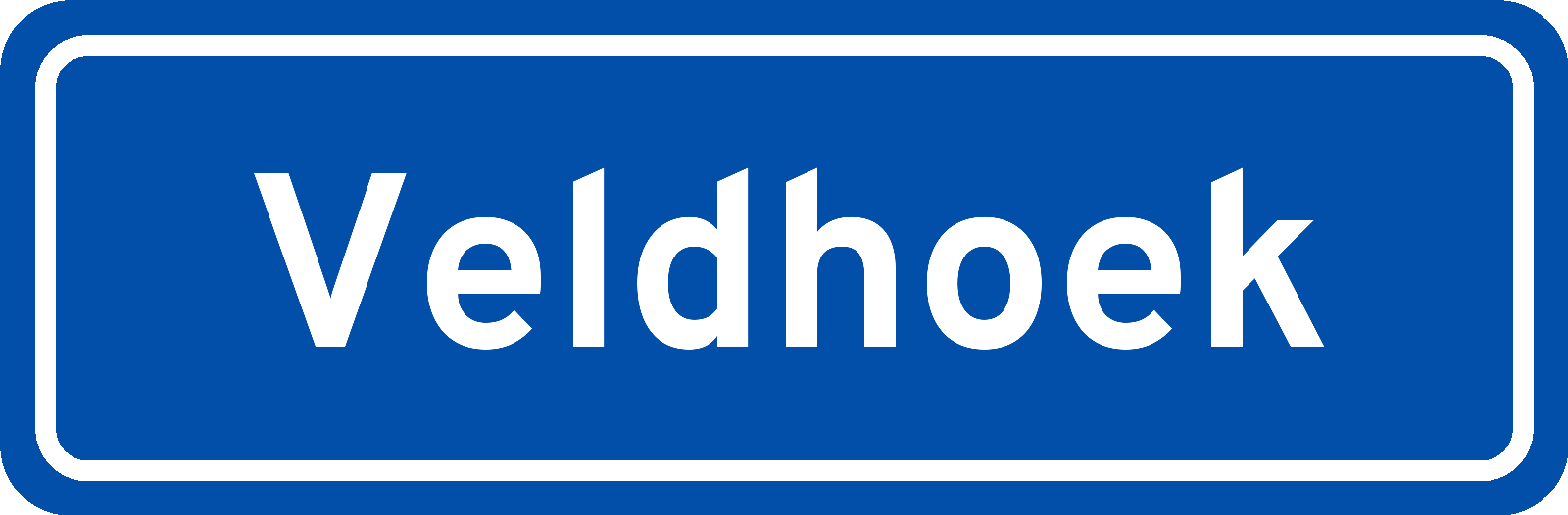 Plaatsnaambord Veldhoek