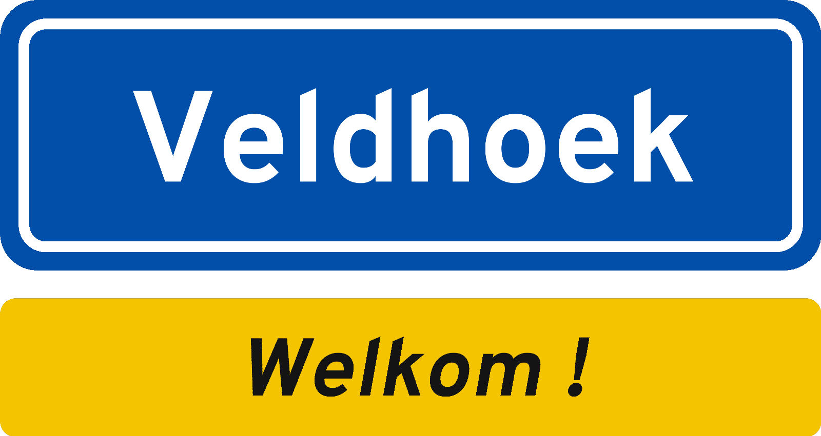 Welkomstbord Veldhoek