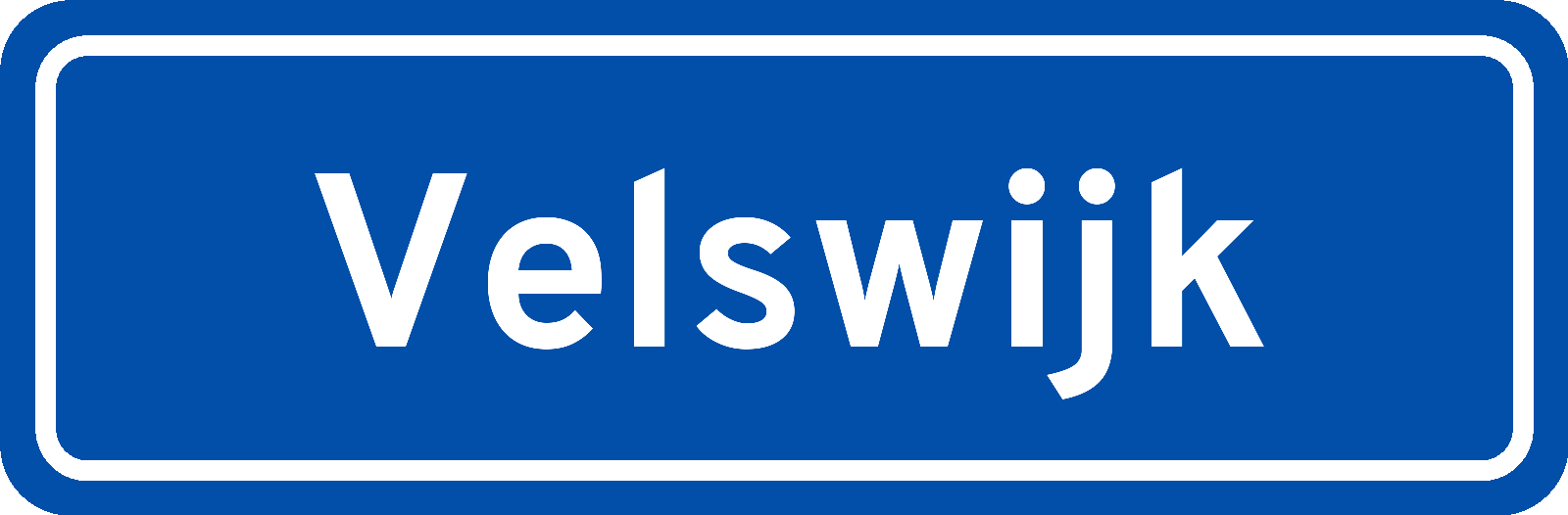Plaatsnaambord Velswijk