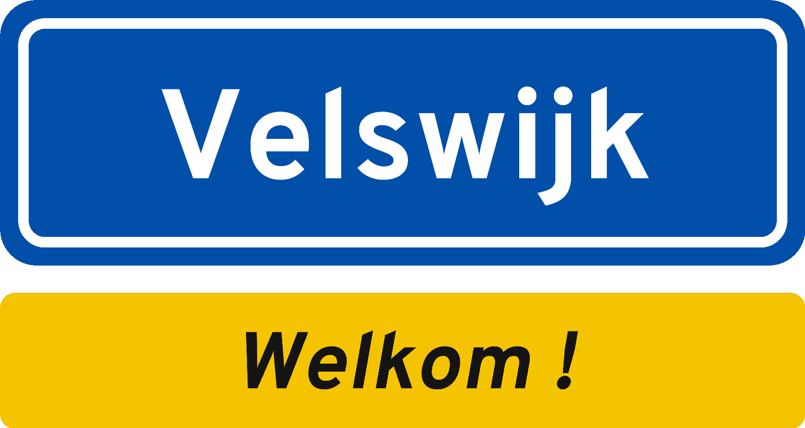Welkomstbord Velswijk