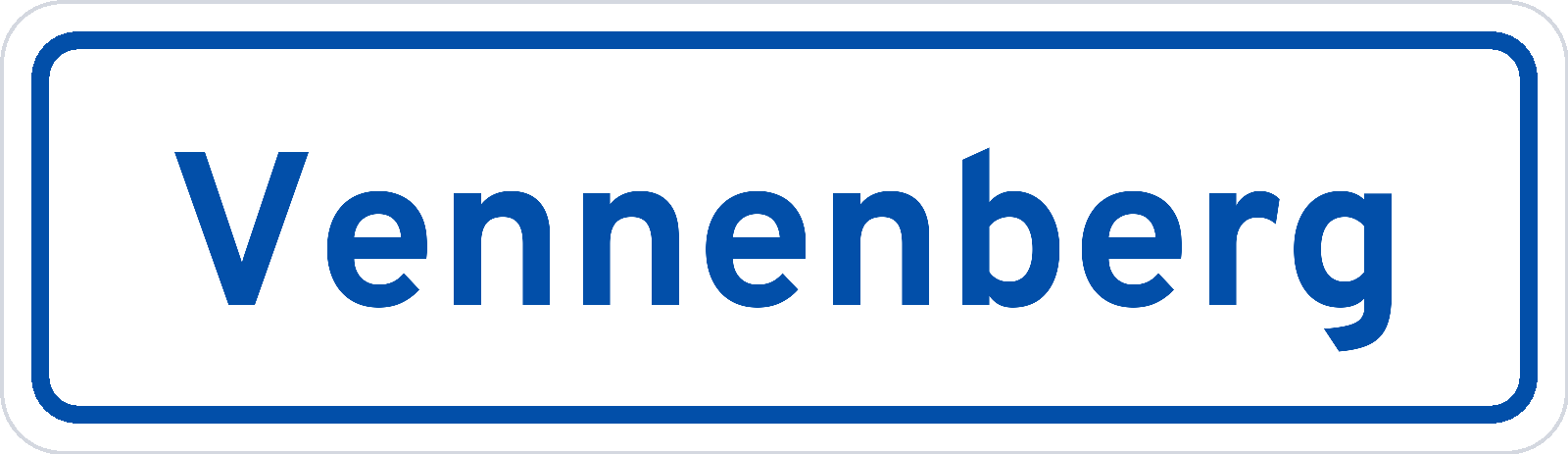 Plaatsnaambord Vennenberg