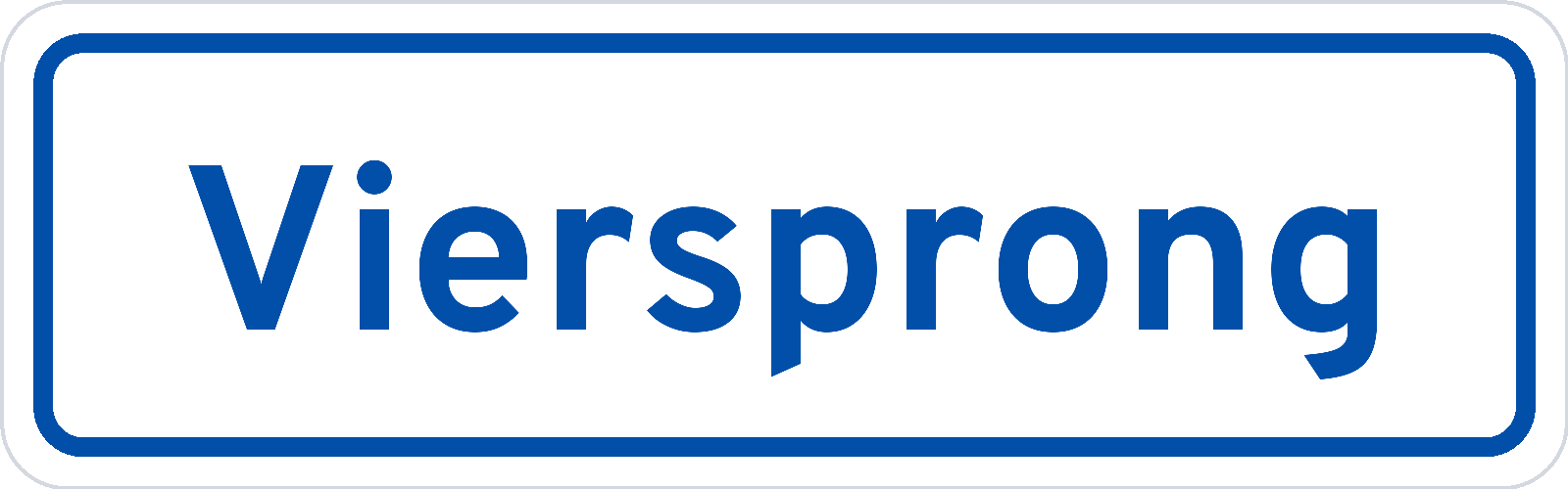 Plaatsnaambord Viersprong