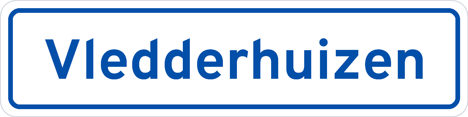 Plaatsnaambord Vledderhuizen