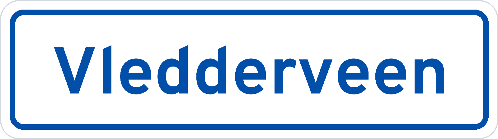 Plaatsnaambord Vledderveen