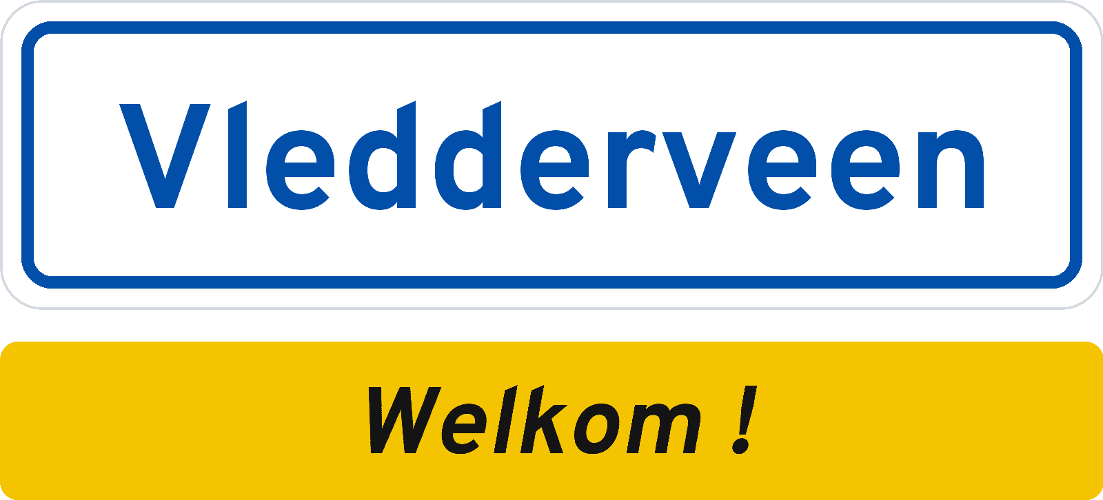 Welkomstbord Vledderveen