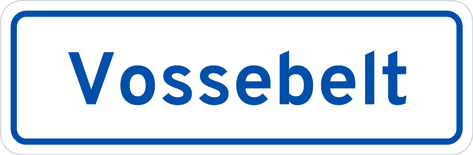 Plaatsnaambord Vossebelt