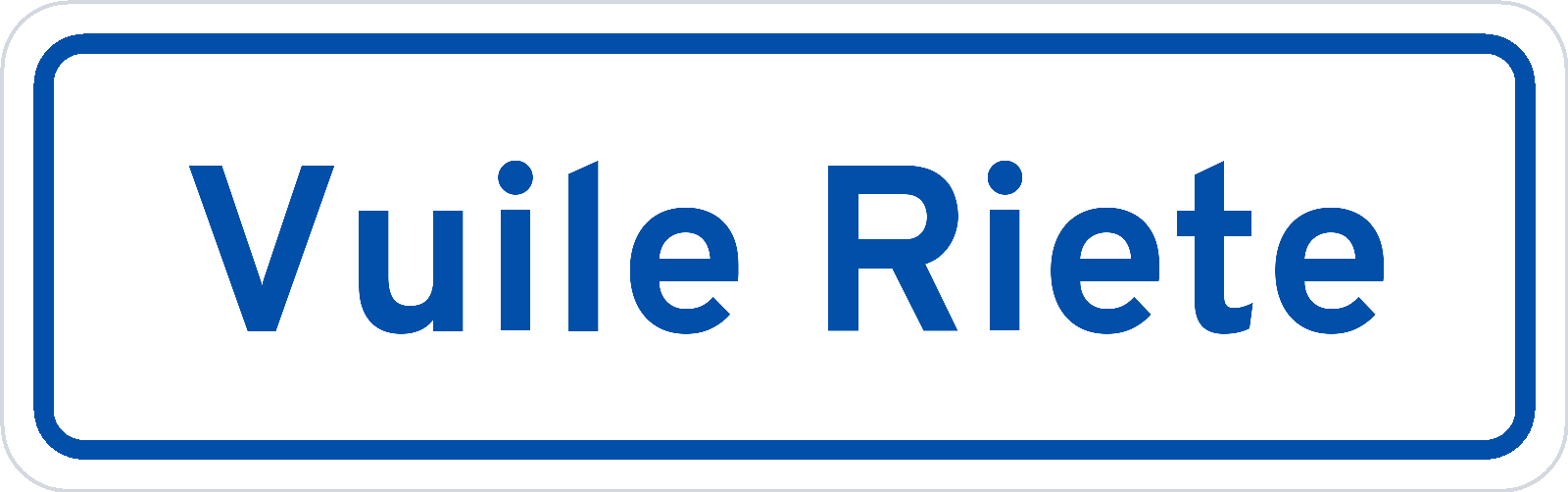 Plaatsnaambord Vuile Riete