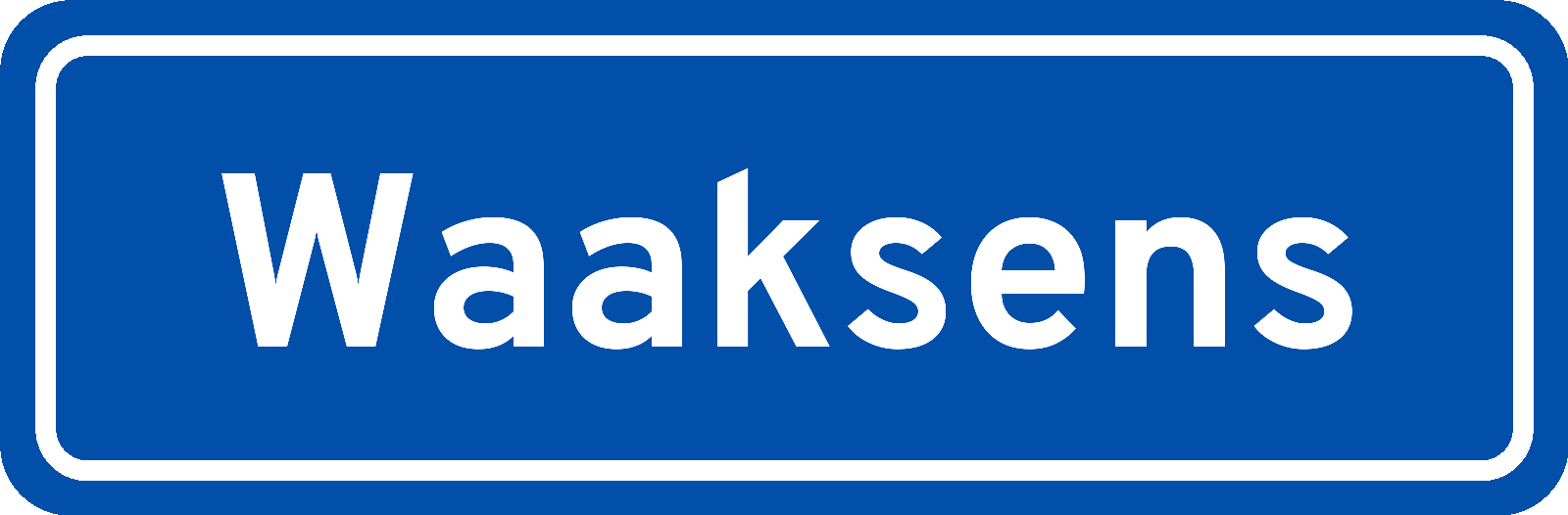 Plaatsnaambord Waaksens