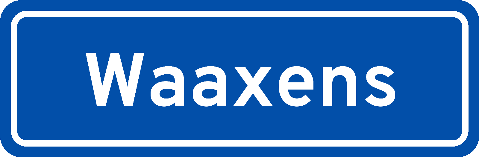 Plaatsnaambord Waaxens