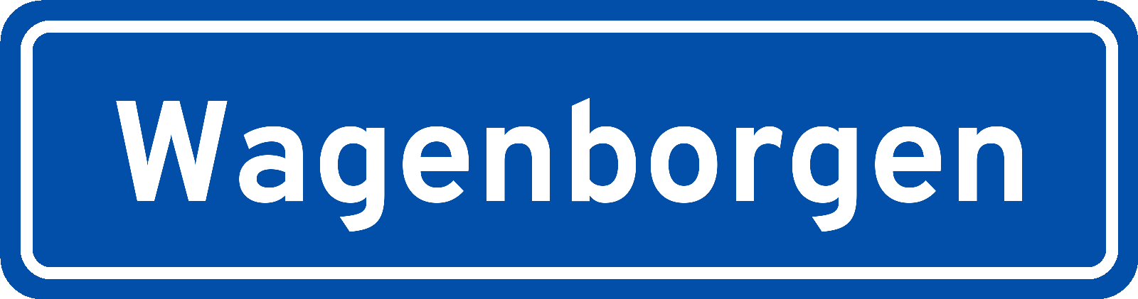 Plaatsnaambord Wagenborgen