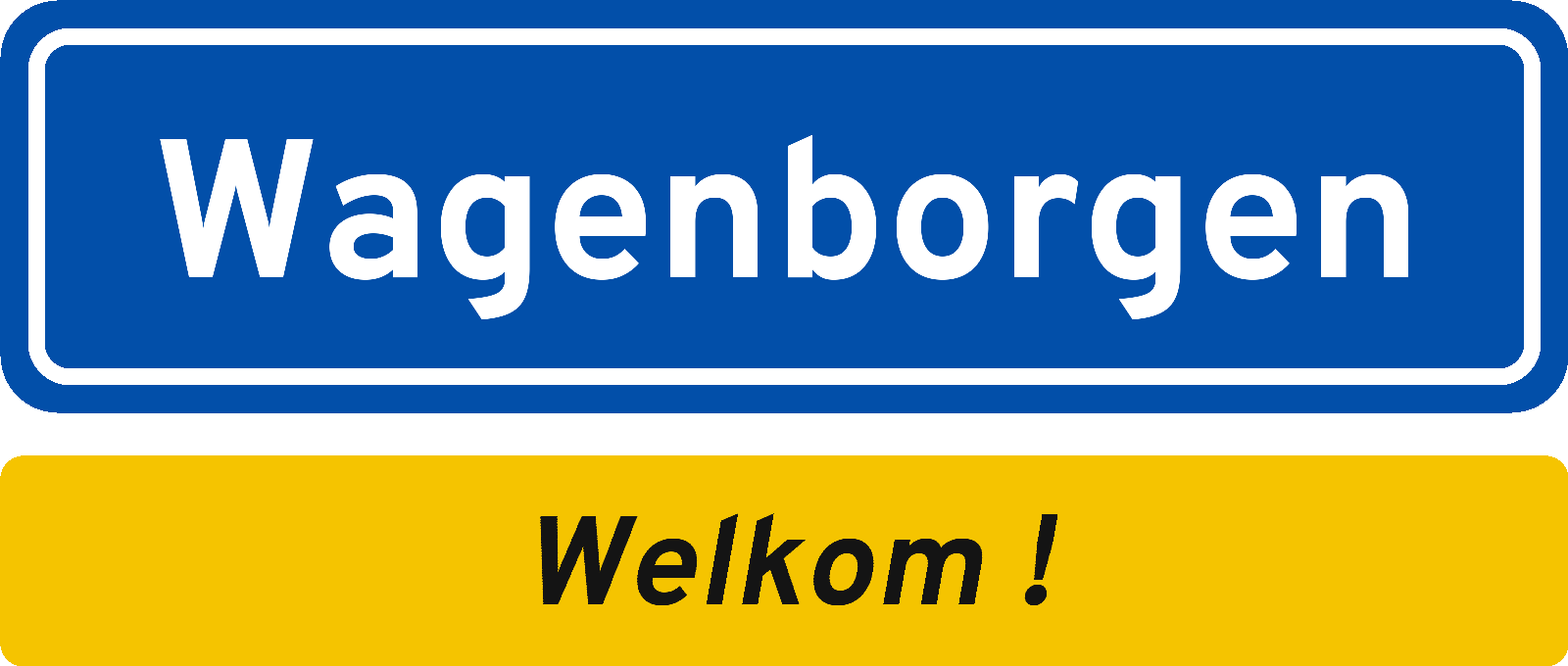 Welkomstbord Wagenborgen