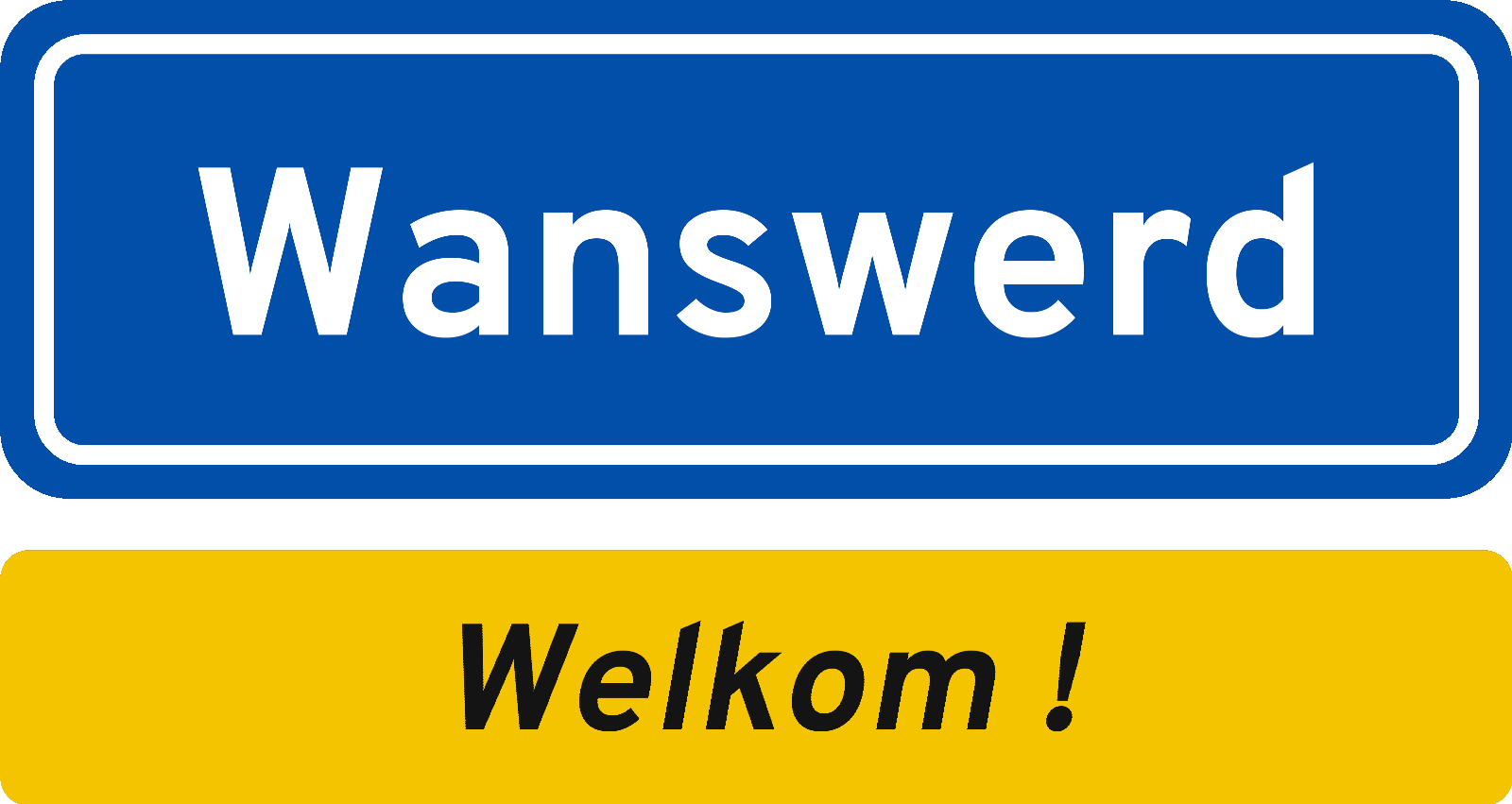 Welkomstbord Wanswerd