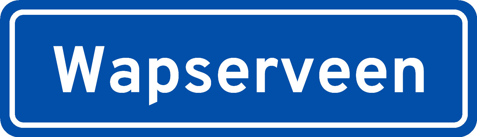 Plaatsnaambord Wapserveen