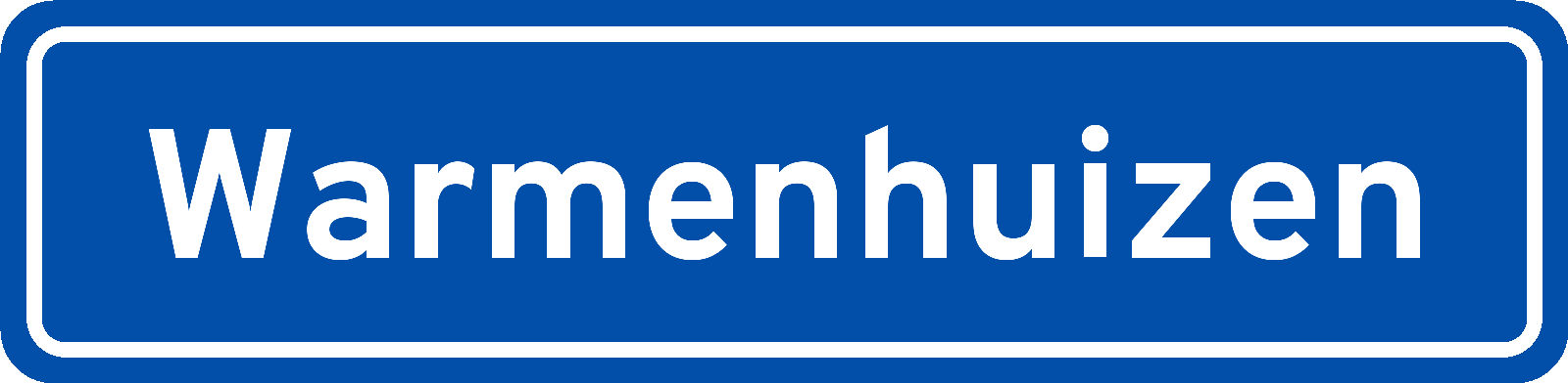 Plaatsnaambord Warmenhuizen