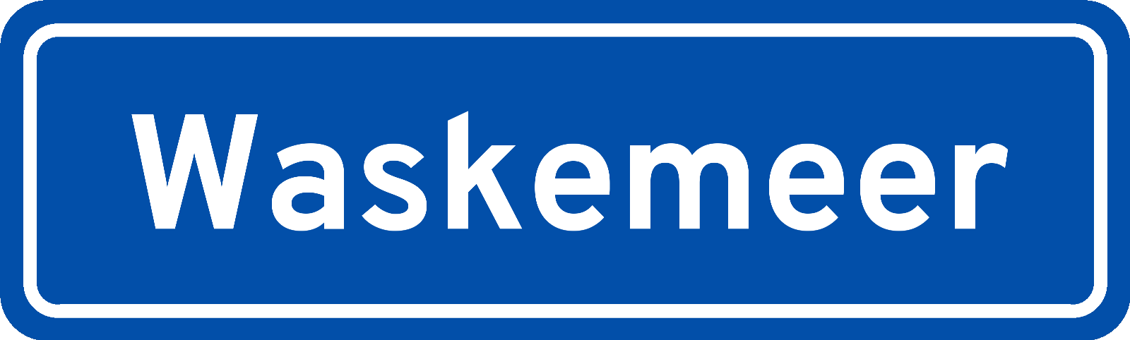 Plaatsnaambord Waskemeer