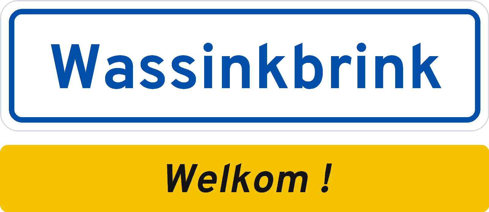Welkomstbord Wassinkbrink