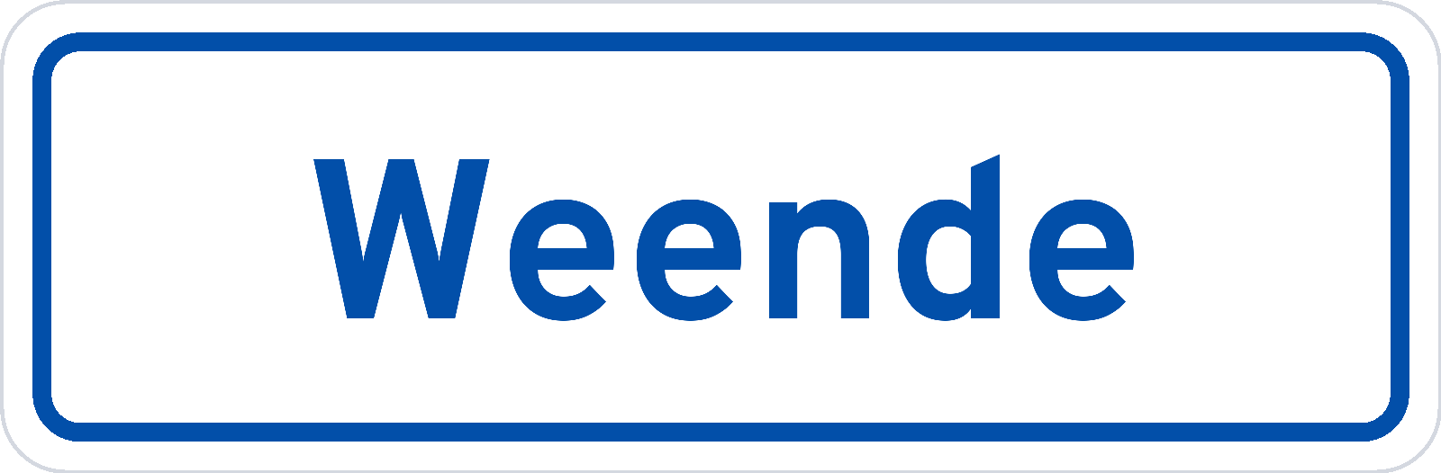 Plaatsnaambord Weende
