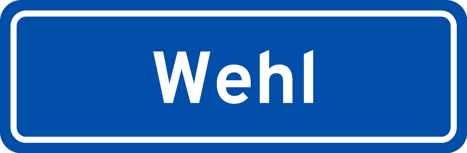 Plaatsnaambord Wehl