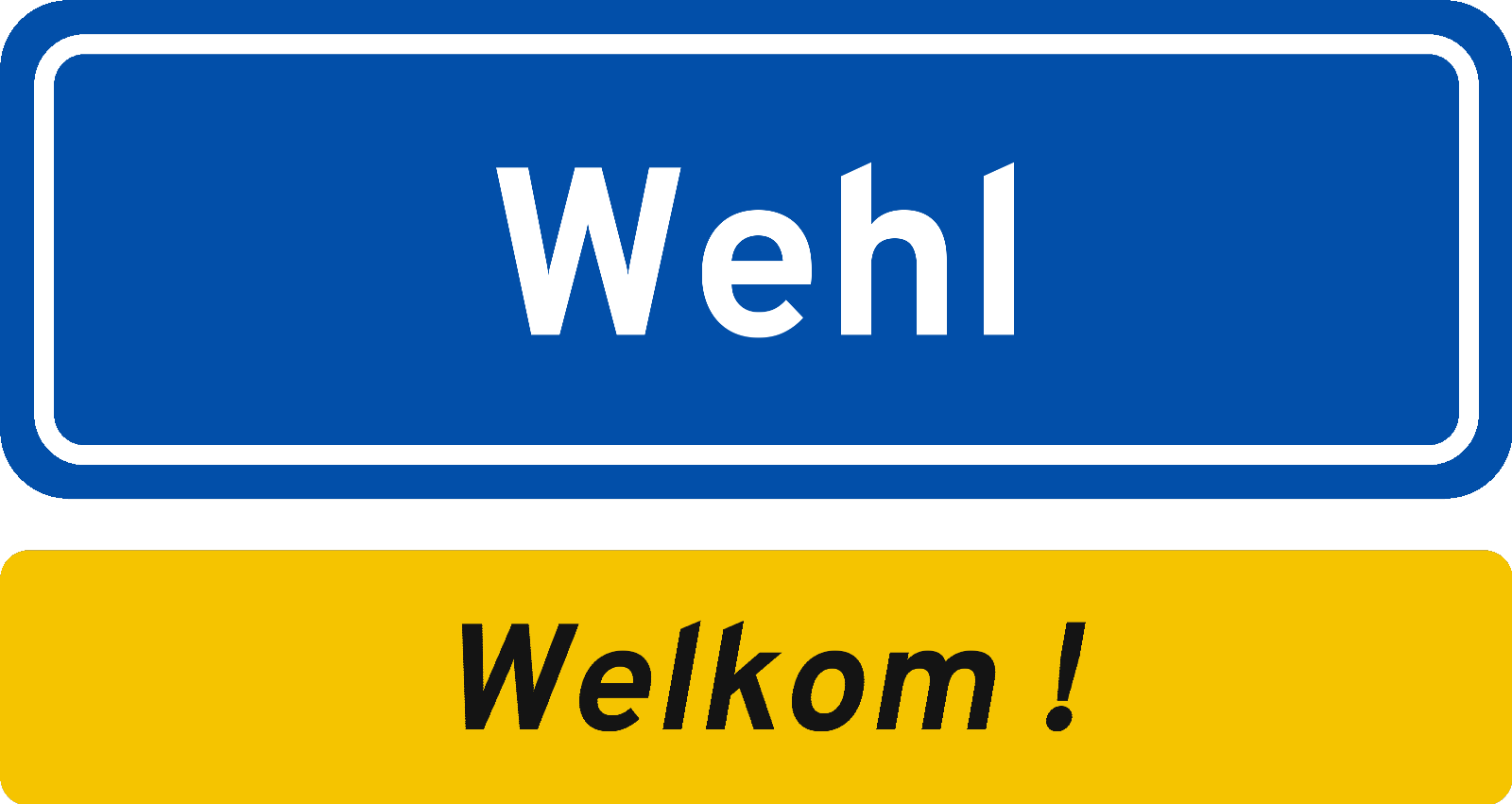 Welkomstbord Wehl