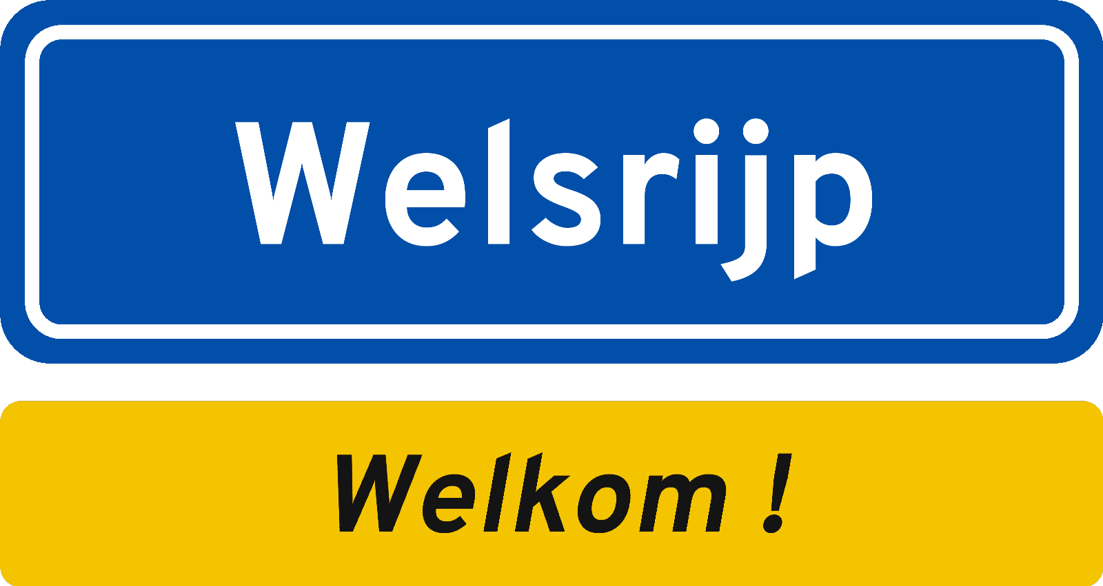 Welkomstbord Welsrijp