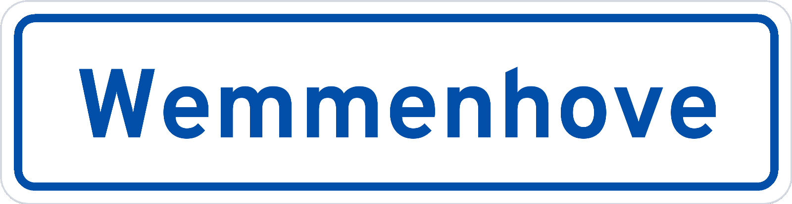 Plaatsnaambord Wemmenhove