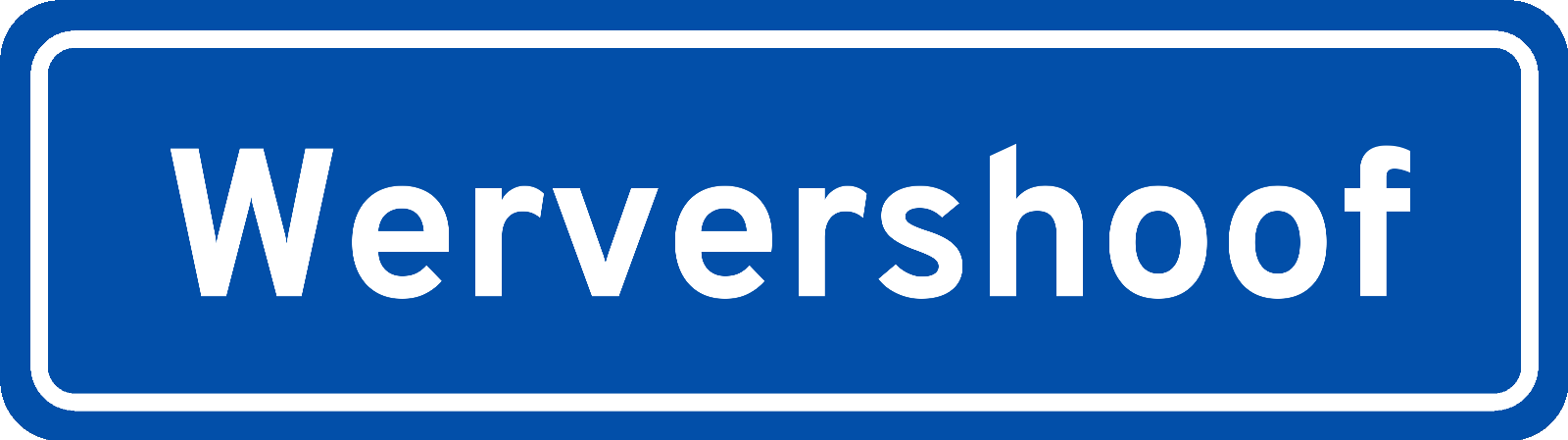 Plaatsnaambord Wervershoof