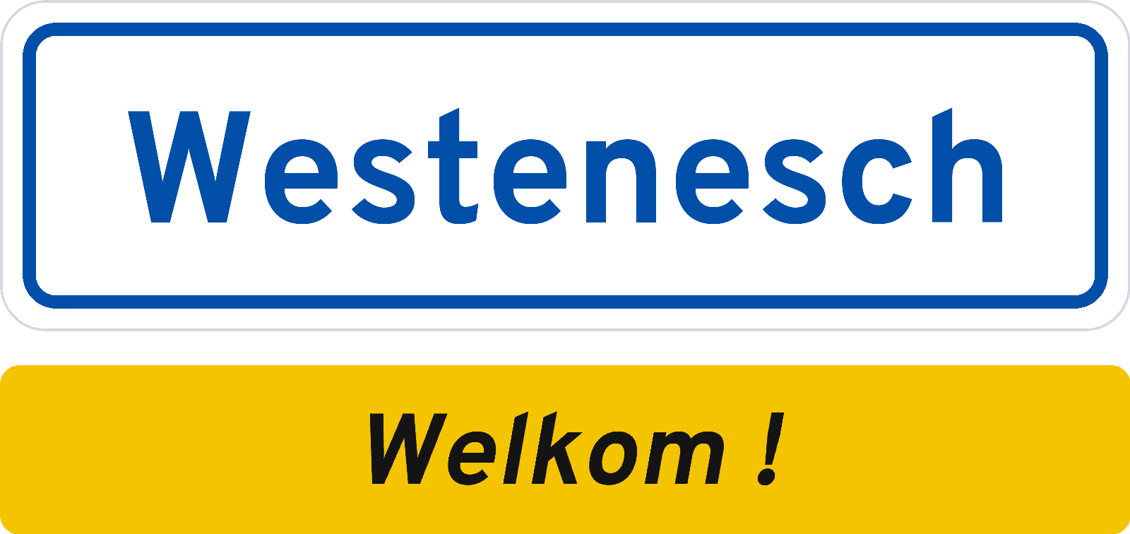 Welkomstbord Westenesch