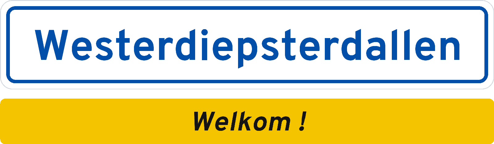 Welkomstbord Westerdiepsterdallen